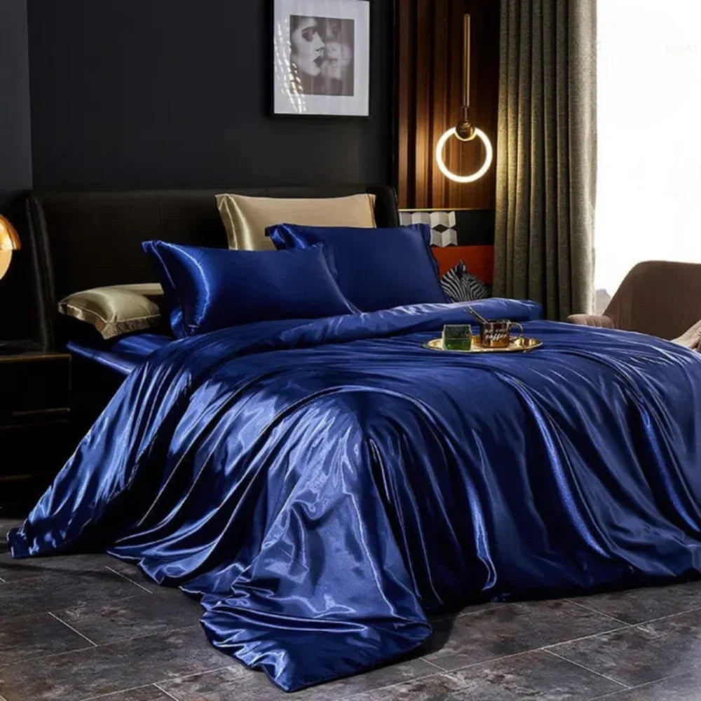 Luxury Silk Bedding Set – 4 Pieces