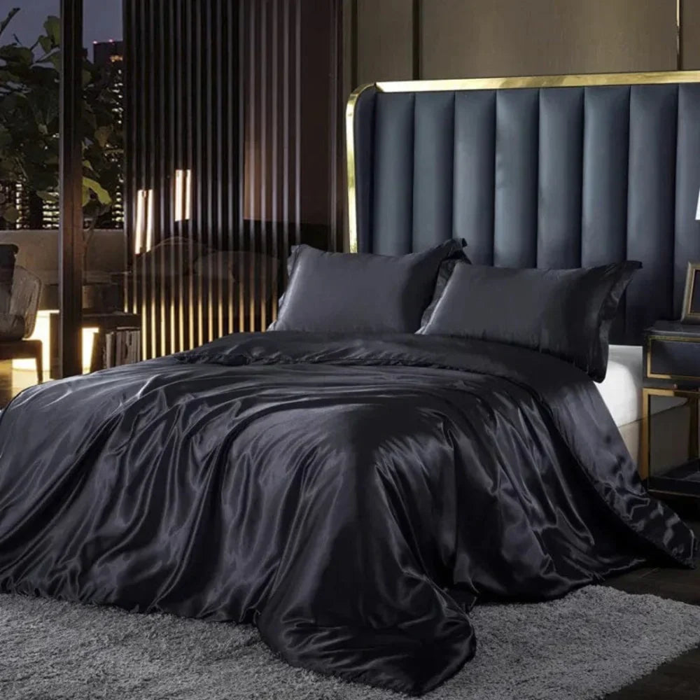 Luxury Silk Bedding Set – 4 Pieces