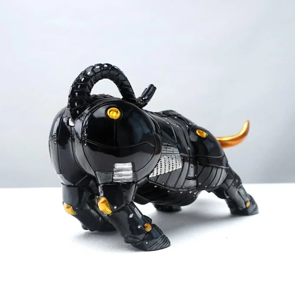 Mechanical Wall Street Bull Sculpture