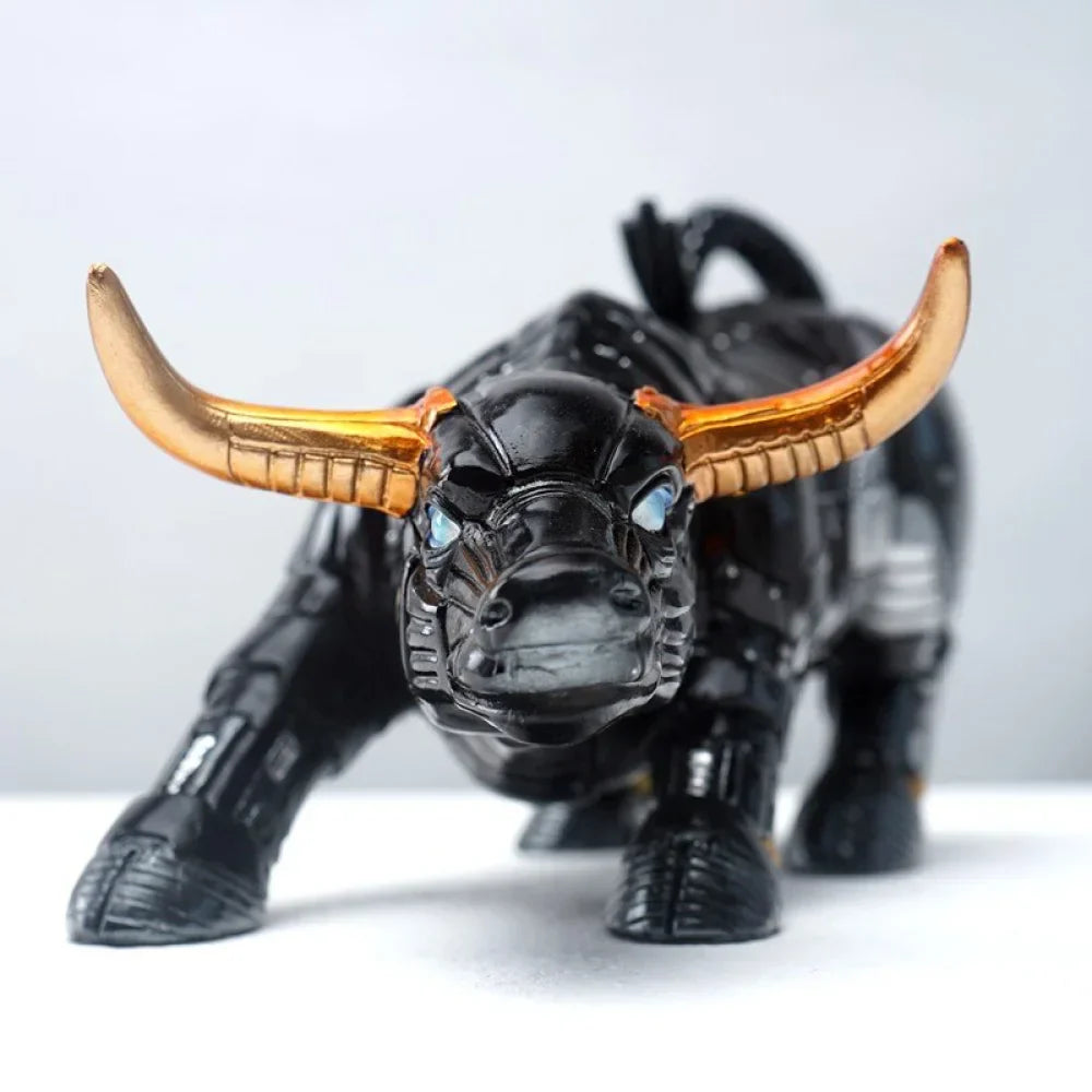 Mechanical Wall Street Bull Sculpture