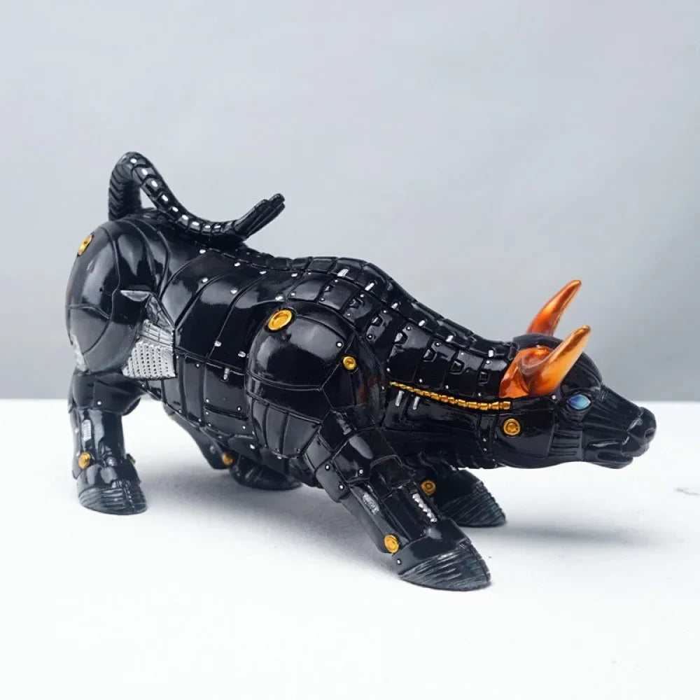 Mechanical Wall Street Bull Sculpture