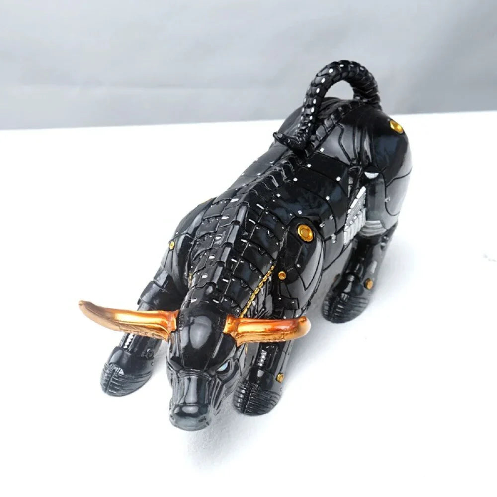 Mechanical Wall Street Bull Sculpture