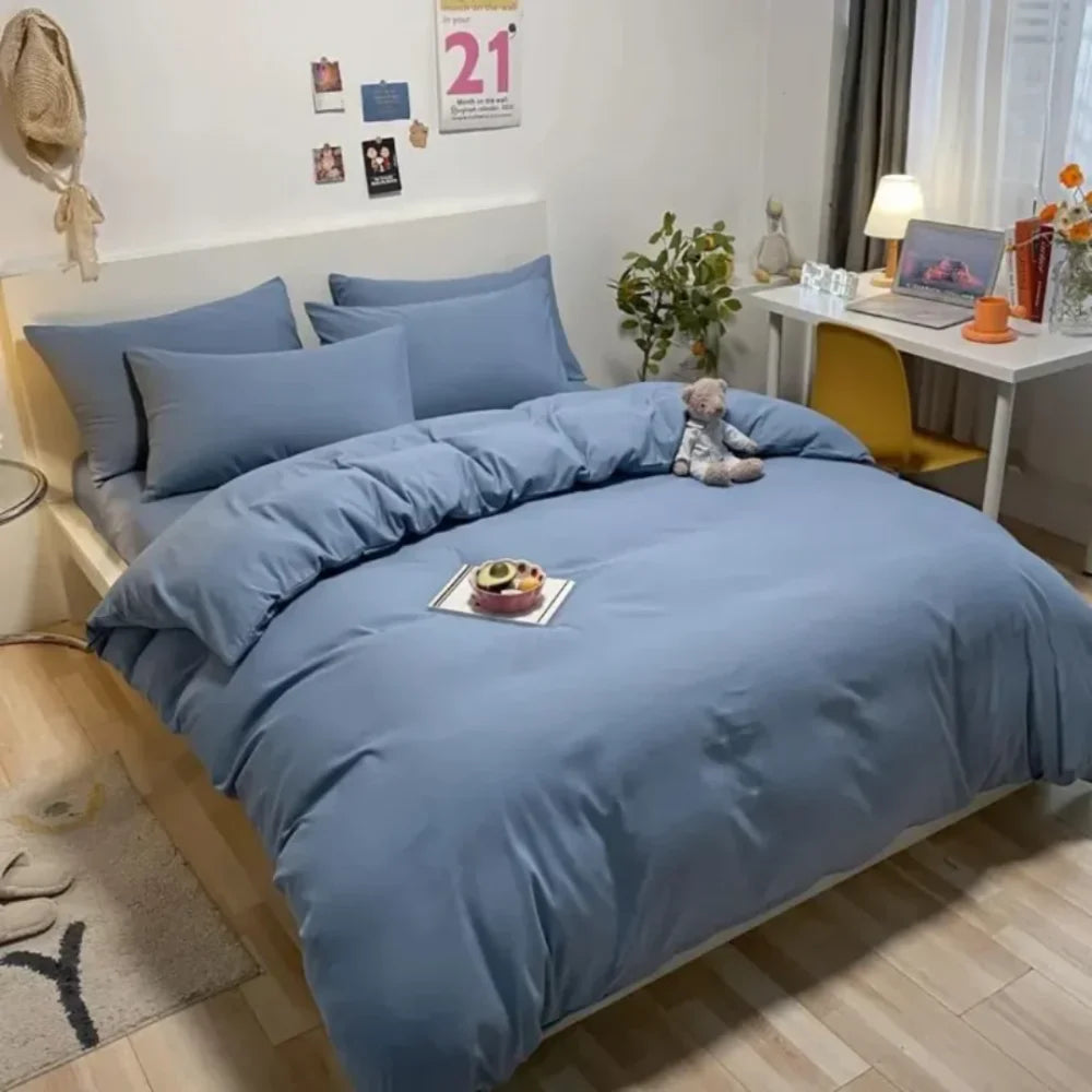 Pure Cotton Bedding Set – 4 Pieces