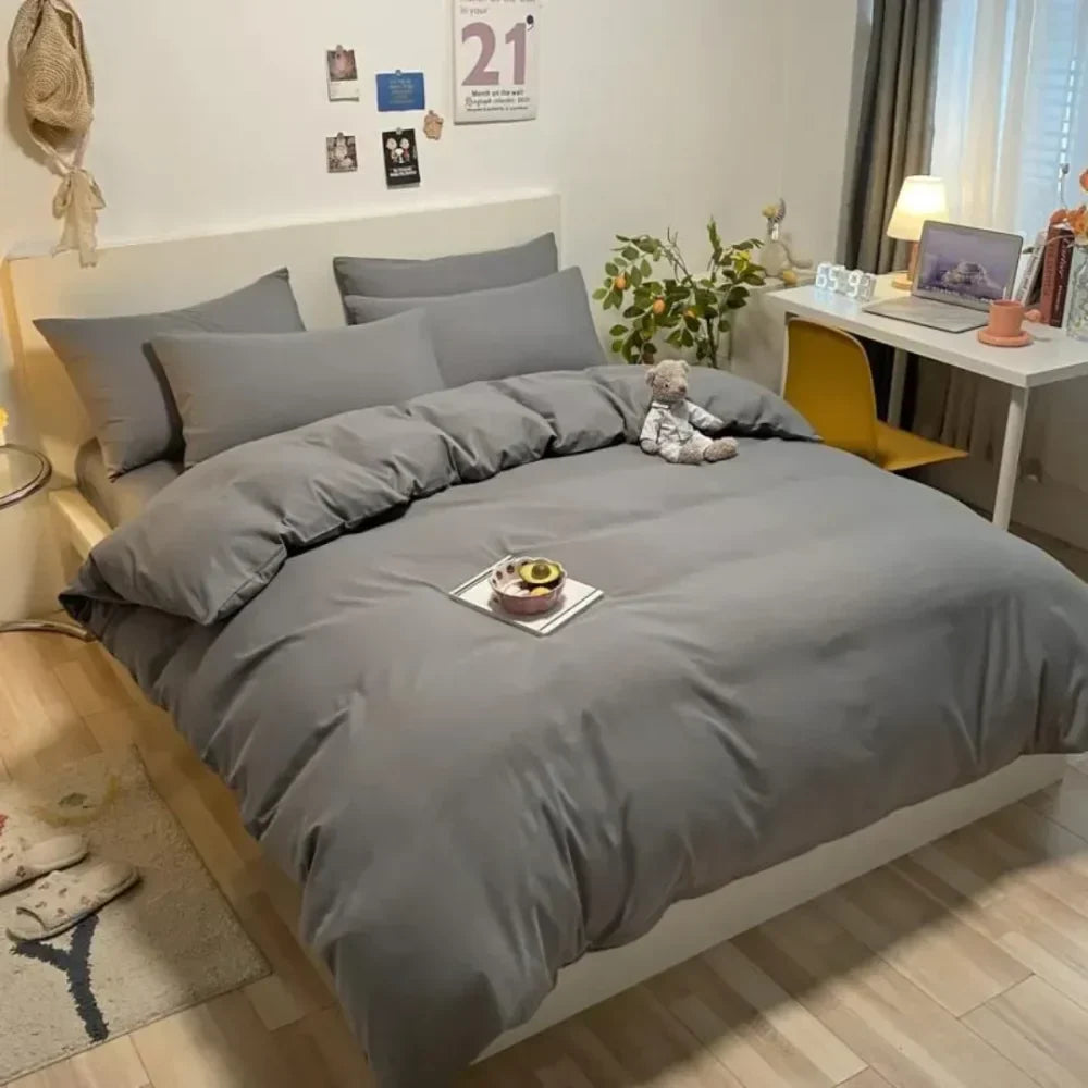 Pure Cotton Bedding Set – 4 Pieces