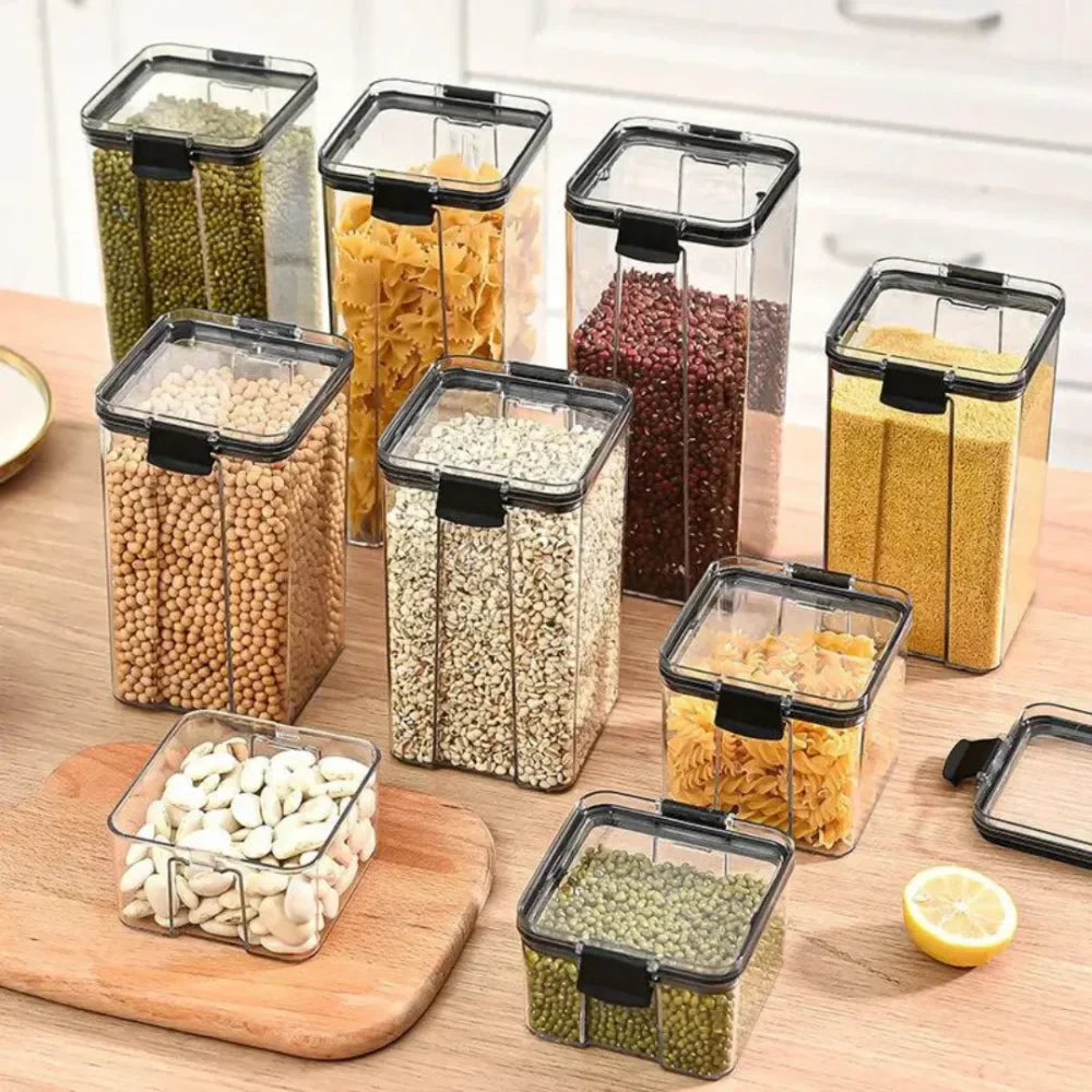 Set of 3 Airtight Food Storage Jars