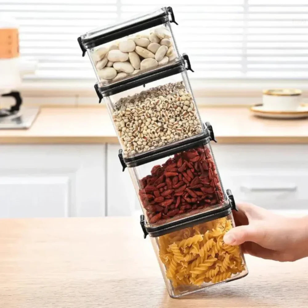 Set of 3 Airtight Food Storage Jars