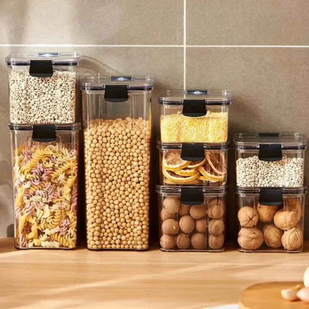 Set of 3 Airtight Food Storage Jars