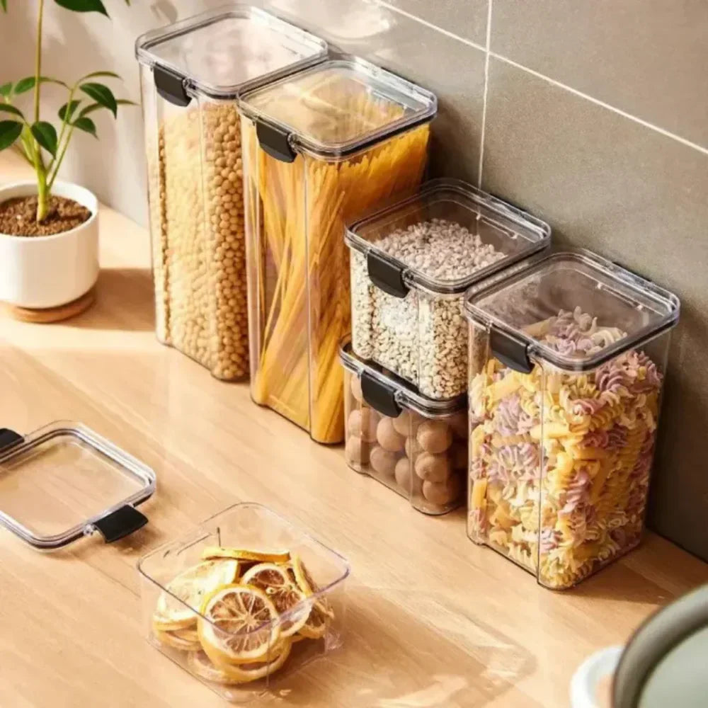 Set of 3 Airtight Food Storage Jars