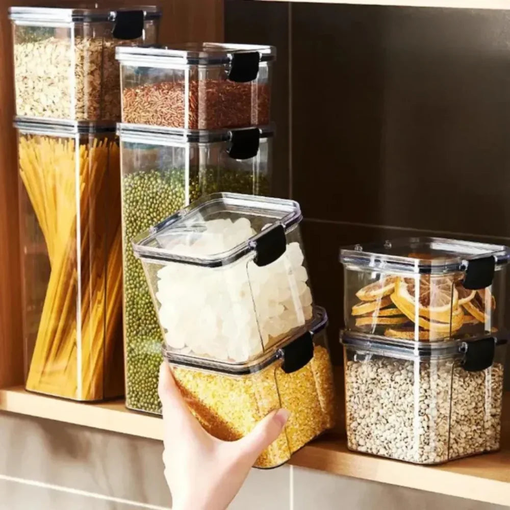 Set of 3 Airtight Food Storage Jars