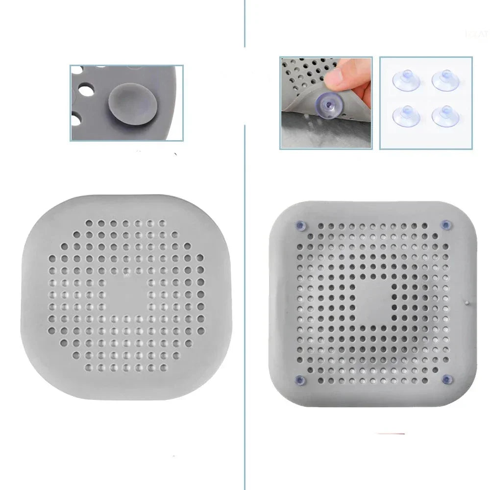 Silicone Drain Filter Kit with Suction Cups