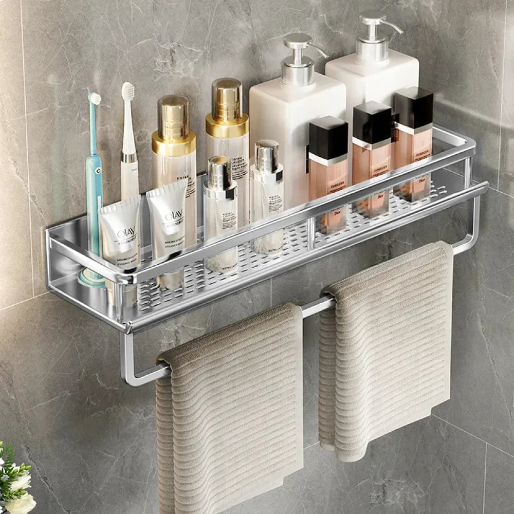 Fixed Aluminum Bathroom Shelf