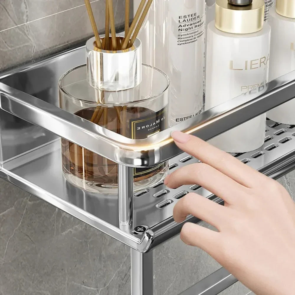 Fixed Aluminum Bathroom Shelf