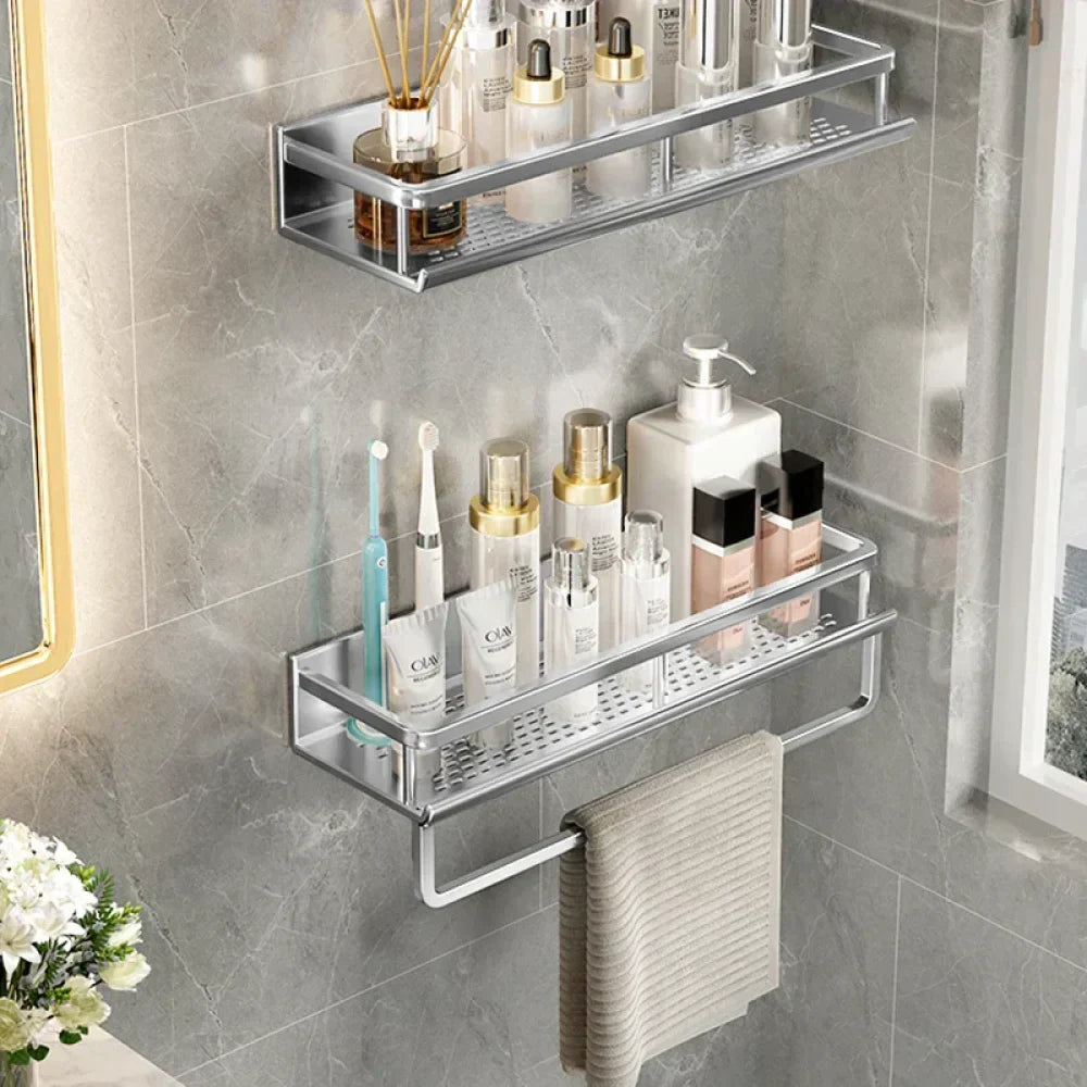 Fixed Aluminum Bathroom Shelf