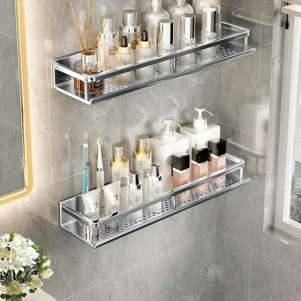 Fixed Aluminum Bathroom Shelf