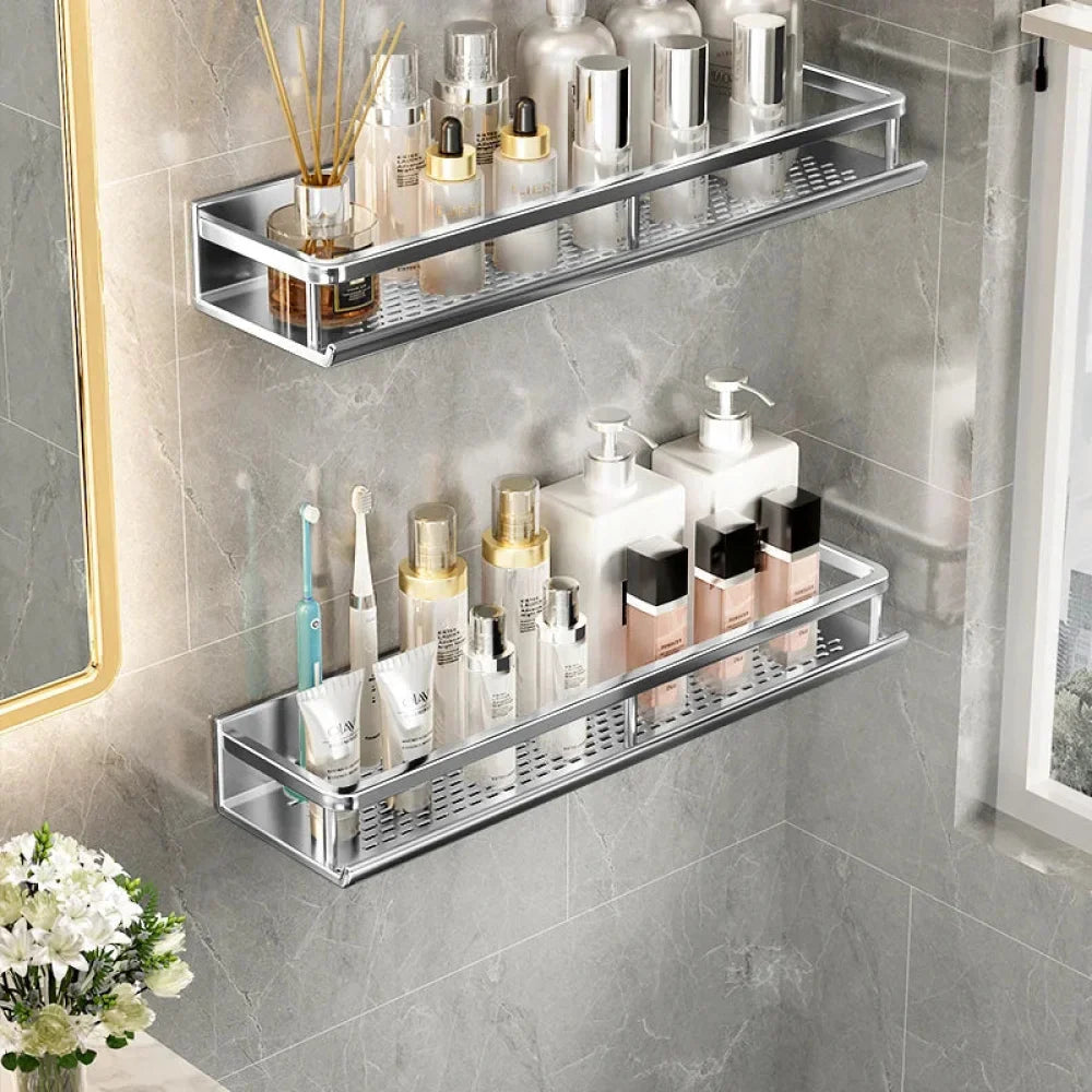 Fixed Aluminum Bathroom Shelf