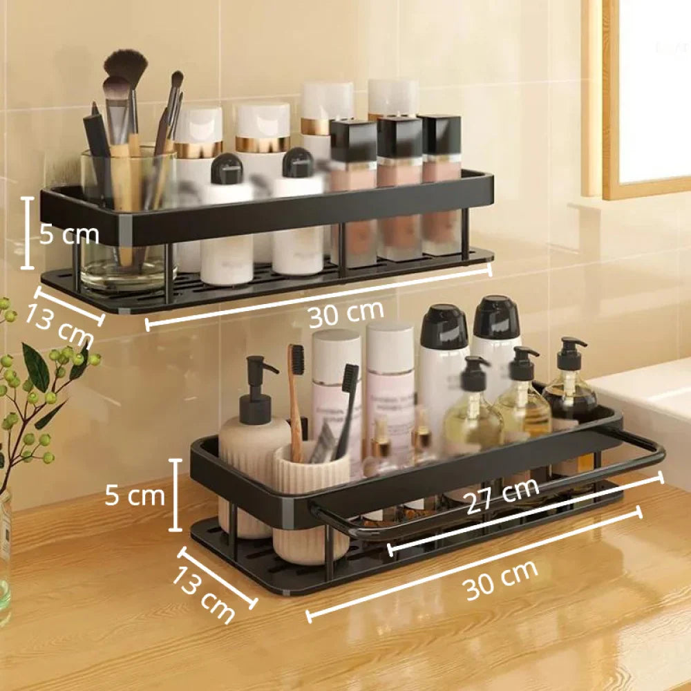 No-Drill Bathroom Shelf