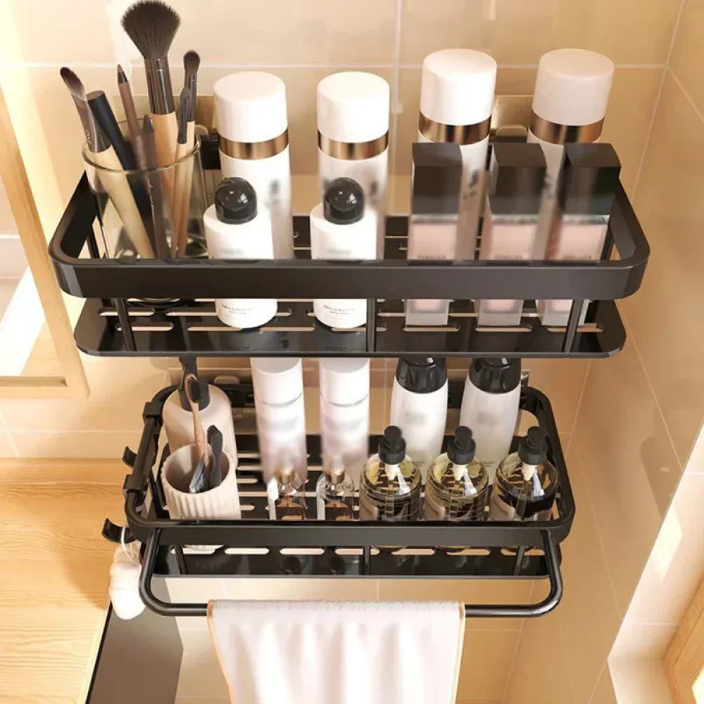 No-Drill Bathroom Shelf