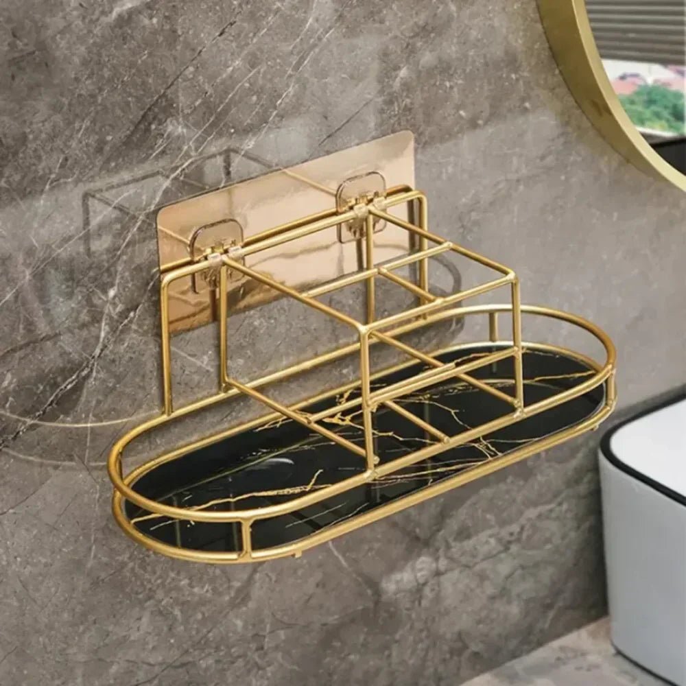 No-Drill Bathroom Organizer Rack