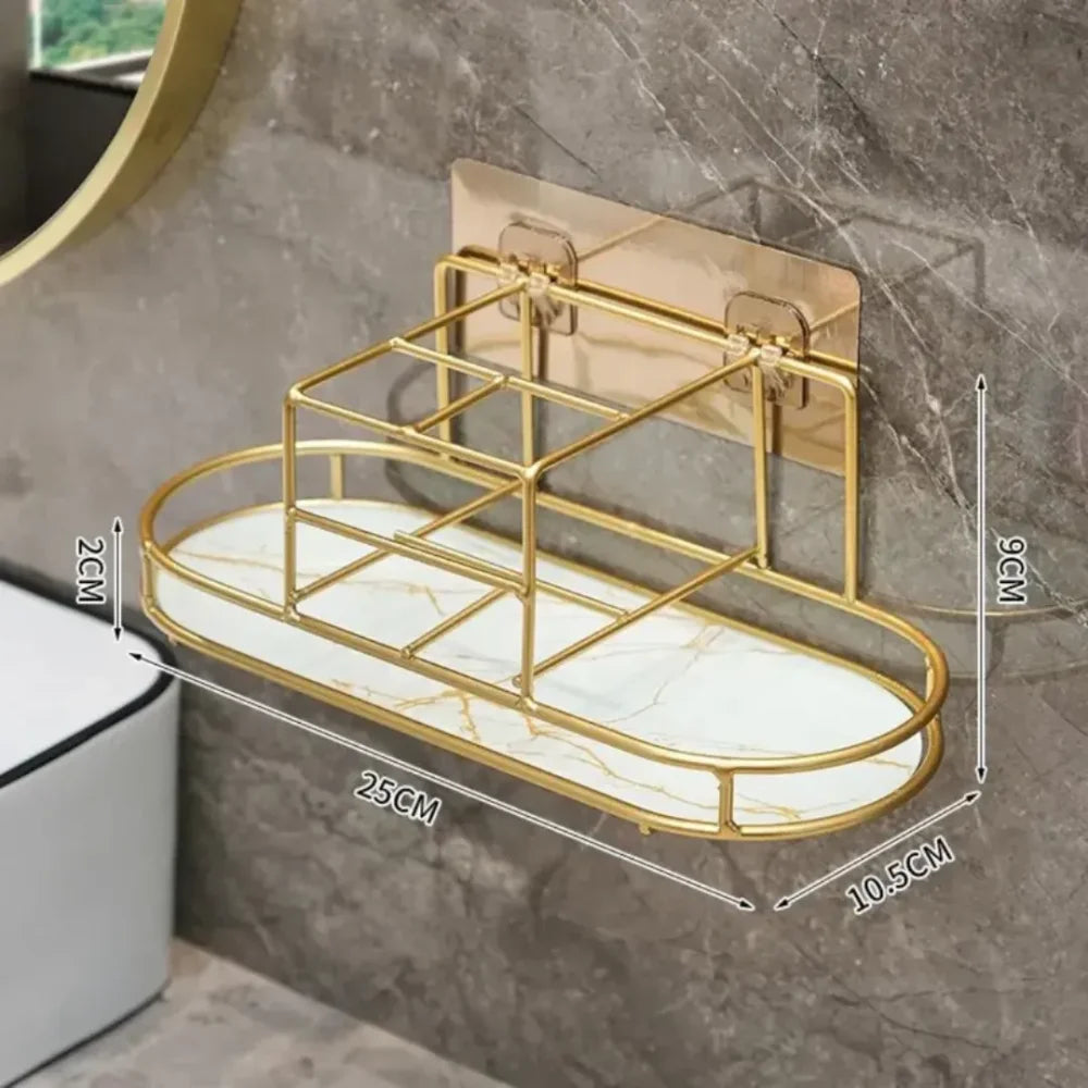 No-Drill Bathroom Organizer Rack